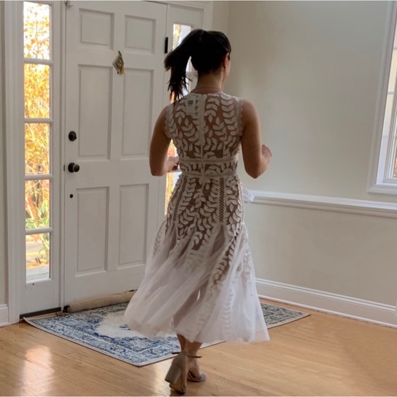 Bronx and Banco White Lace Midi Dress - Picture 12 of 13